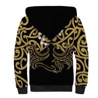 Matariki New Zealand Sherpa Hoodie Maori New Year Gold LT6 - Polynesian Pride