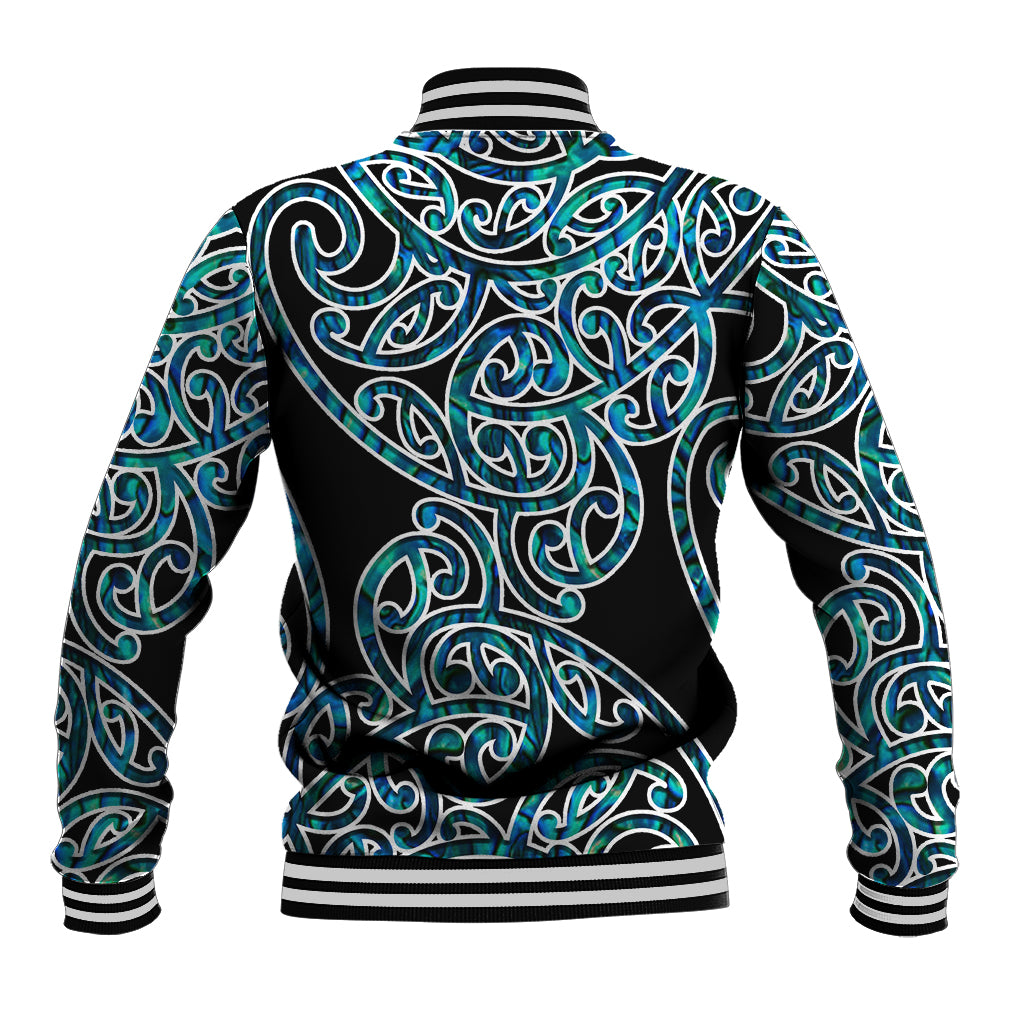 New Zealand Baseball Jacket Maori Pattern Papua Shell LT6 - Polynesian Pride