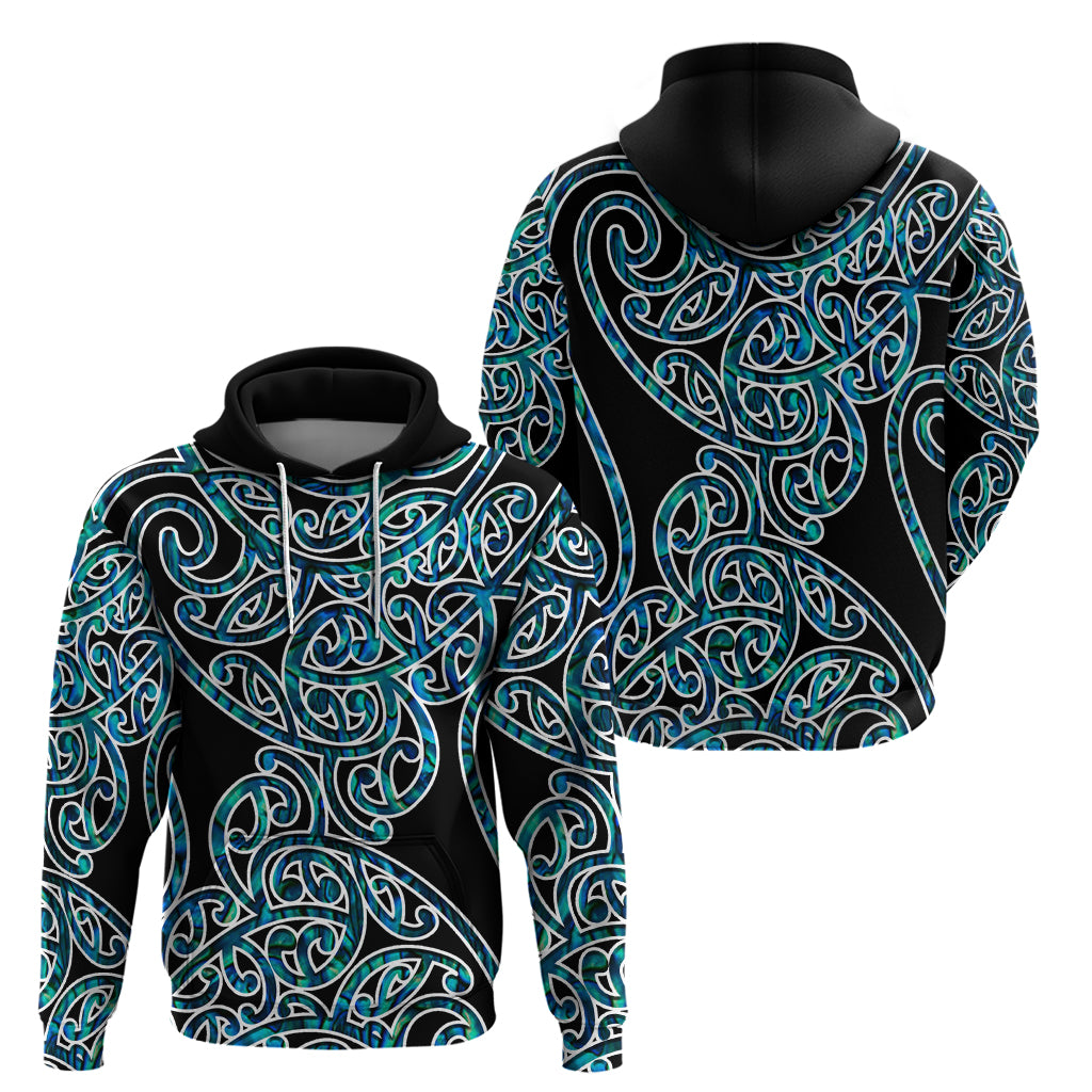 New Zealand Hoodie Maori Pattern Papua Shell LT6 - Polynesian Pride