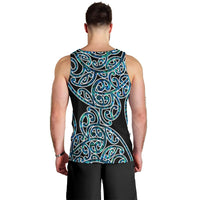 New Zealand Men Tank Top Maori Pattern Papua Shell LT6 - Polynesian Pride
