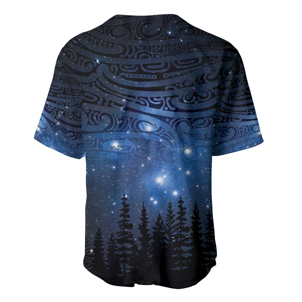 Matariki Te Tau Hou Māori Baseball Jersey New Zealand Starry Sky