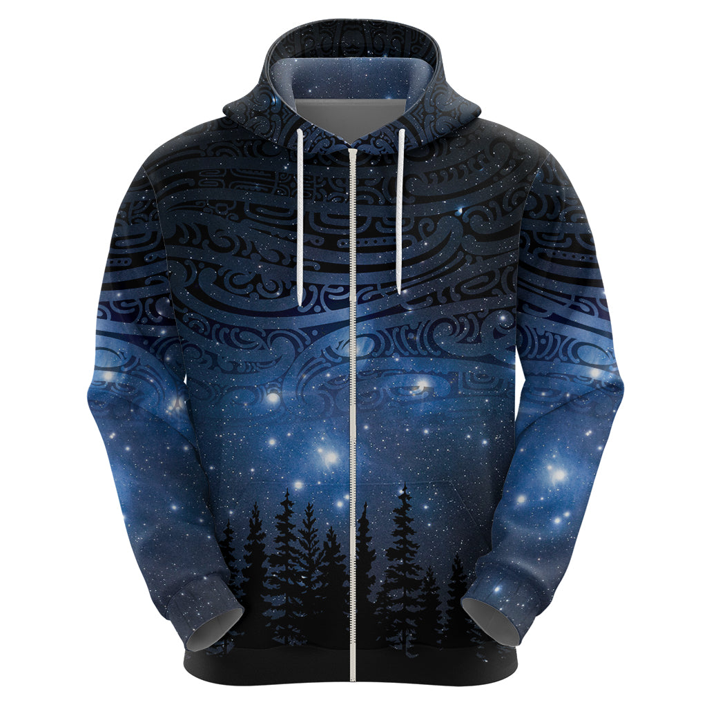 Matariki Te Tau Hou Māori Hoodie New Zealand Starry Sky