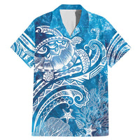 World Ocean Day Polynesian Pattern Family Matching Mermaid Dress and Hawaiian Shirt Crystal Waves