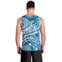 World Ocean Day Polynesian Pattern Men Tank Top Crystal Waves