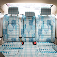 Aloha Hawaii Vintage Kahili Pa'a Lima Back Car Seat Cover Palaka Print Oceanic Turquoise