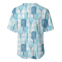 Aloha Hawaii Vintage Kahili Pa'a Lima Baseball Jersey Palaka Print Oceanic Turquoise
