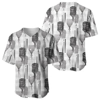 Aloha Hawaii Vintage Kahili Pa'a Lima Baseball Jersey Palaka Print Hinahina