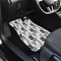 Aloha Hawaii Vintage Kahili Pa'a Lima Car Mats Palaka Print Hinahina