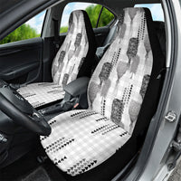 Aloha Hawaii Vintage Kahili Pa'a Lima Car Seat Cover Palaka Print Hinahina