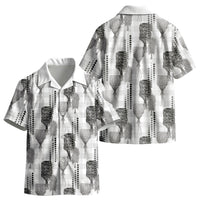 Aloha Hawaii Vintage Kahili Pa'a Lima Kid Hawaiian Shirt Palaka Print Hinahina