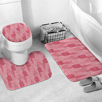 Aloha Hawaii Vintage Kahili Pa'a Lima Bathroom Set Palaka Print Berry Pink