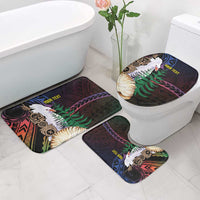 New Caledonia Kanaky Personalized Bathroom Set Kagu Bird Emblem - Polynesian Pride