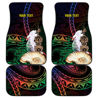 New Caledonia Kanaky Personalized Car Mats Kagu Bird Emblem - Polynesian Pride