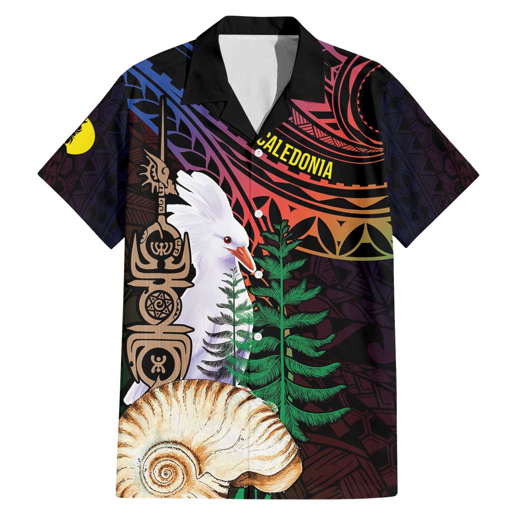 New Caledonia Kanaky Personalized Family Matching Mermaid Dress and Hawaiian Shirt Kagu Bird Emblem - Polynesian Pride