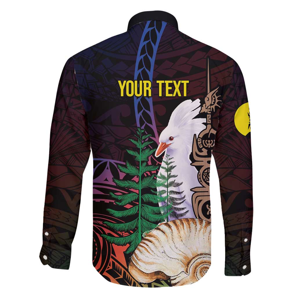 New Caledonia Kanaky Personalized Family Matching Mermaid Dress and Hawaiian Shirt Kagu Bird Emblem - Polynesian Pride