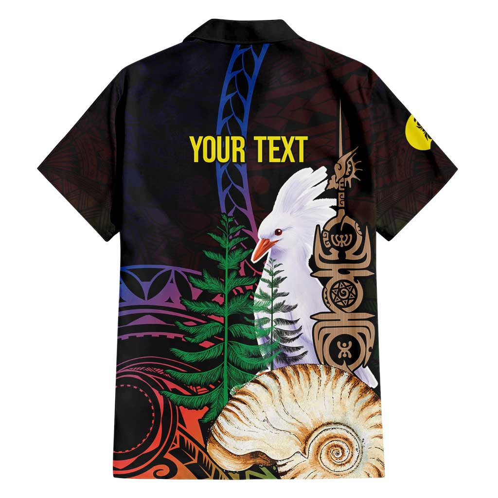 New Caledonia Kanaky Personalized Hawaiian Shirt Kagu Bird Emblem - Polynesian Pride