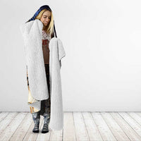 New Caledonia Kanaky Personalized Hooded Blanket Kagu Bird Emblem - Polynesian Pride