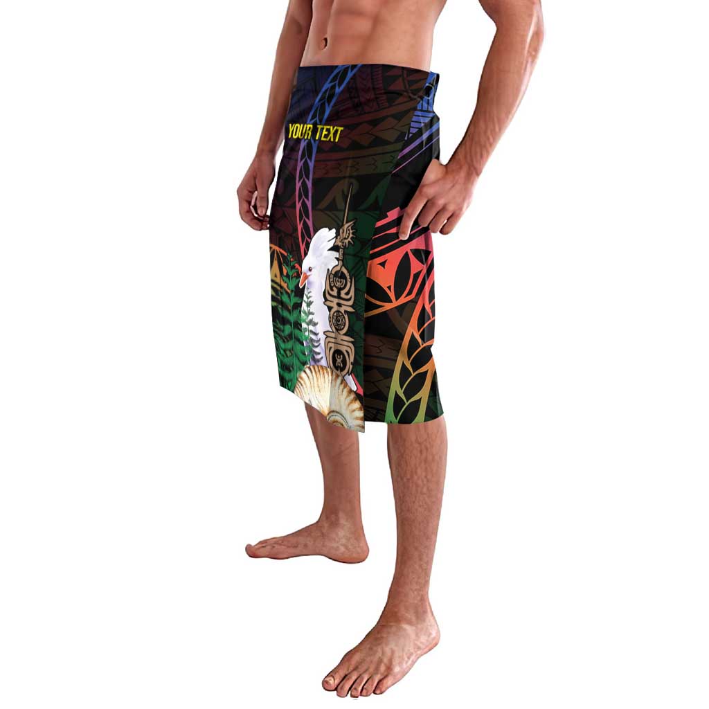New Caledonia Kanaky Personalized Lavalava Kagu Bird Emblem - Polynesian Pride