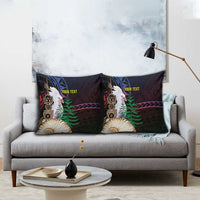 New Caledonia Kanaky Personalized Pillow Cover Kagu Bird Emblem - Polynesian Pride