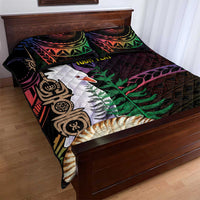 New Caledonia Kanaky Personalized Quilt Bed Set Kagu Bird Emblem - Polynesian Pride