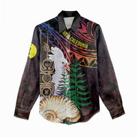 New Caledonia Kanaky Personalized Women Casual Shirt Kagu Bird Emblem - Polynesian Pride