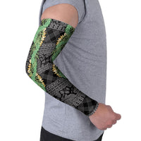 Hawai'i Paniolo Maile Twisted Lei Arm Sleeves Obsidian Black LT7 - Polynesian Pride