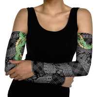 Hawai'i Paniolo Maile Twisted Lei Arm Sleeves Obsidian Black LT7 - Polynesian Pride