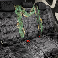 Hawai'i Paniolo Maile Twisted Lei Back Car Seat Cover Obsidian Black LT7 - Polynesian Pride