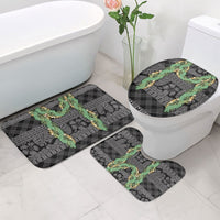 Hawai'i Paniolo Maile Twisted Lei Bathroom Set Obsidian Black LT7 - Polynesian Pride