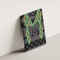 Hawai'i Paniolo Maile Twisted Lei Canvas Wall Art Obsidian Black LT7 - Polynesian Pride