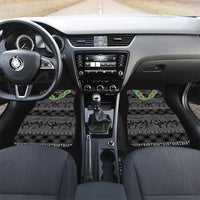 Hawai'i Paniolo Maile Twisted Lei Car Mats Obsidian Black LT7 Set 2pcs - Front Black - Polynesian Pride