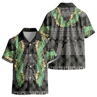Hawai'i Paniolo Maile Twisted Lei Kid Hawaiian Shirt Obsidian Black LT7 - Polynesian Pride