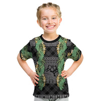Hawai'i Paniolo Maile Twisted Lei Kid T Shirt Obsidian Black LT7 Black - Polynesian Pride