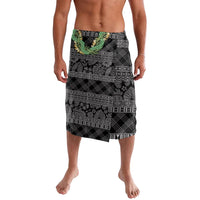 Hawai'i Paniolo Maile Twisted Lei Lavalava Obsidian Black LT7 Black - Polynesian Pride