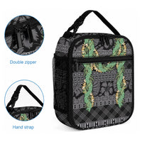 Hawai'i Paniolo Maile Twisted Lei Lunch Bag Obsidian Black