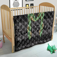 Hawai'i Paniolo Maile Twisted Lei Quilt Obsidian Black LT7 - Polynesian Pride