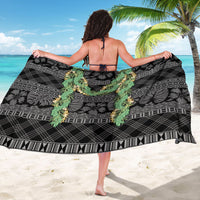 Hawai'i Paniolo Maile Twisted Lei Sarong Obsidian Black LT7 - Polynesian Pride