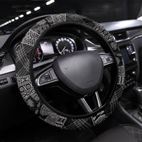 Hawai'i Paniolo Maile Twisted Lei Steering Wheel Cover Obsidian Black LT7 Universal Fit Black - Polynesian Pride
