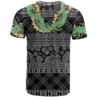 Hawai'i Paniolo Maile Twisted Lei T Shirt Obsidian Black LT7 - Polynesian Pride