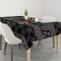 Hawai'i Paniolo Maile Twisted Lei Tablecloth Obsidian Black LT7 - Polynesian Pride