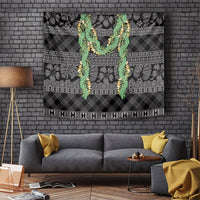 Hawai'i Paniolo Maile Twisted Lei Tapestry Obsidian Black LT7 Black - Polynesian Pride