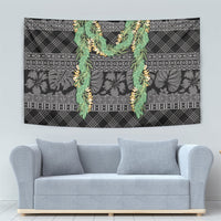 Hawai'i Paniolo Maile Twisted Lei Tapestry Obsidian Black LT7 - Polynesian Pride