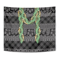 Hawai'i Paniolo Maile Twisted Lei Tapestry Obsidian Black LT7 - Polynesian Pride