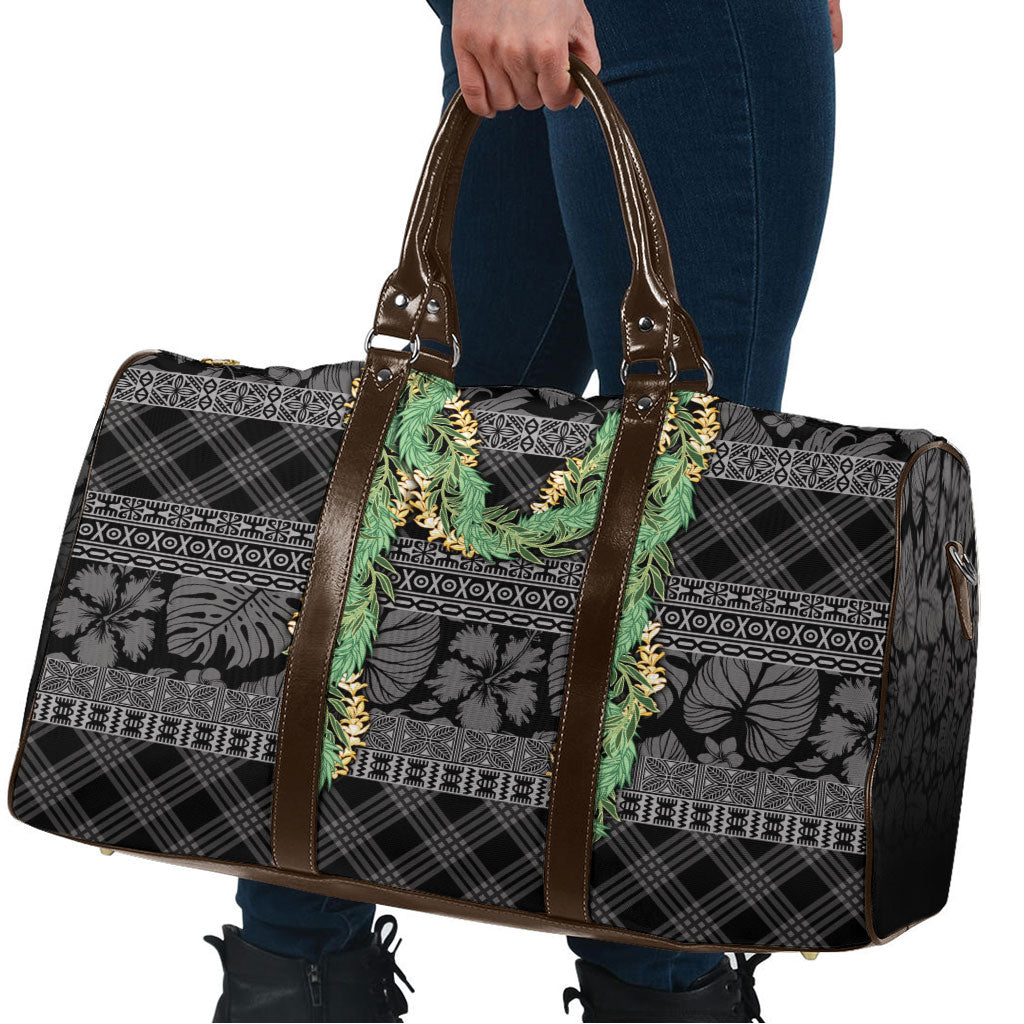 Hawai'i Paniolo Maile Twisted Lei Travel Bag Obsidian Black LT7 - Polynesian Pride