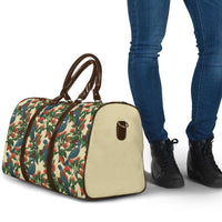 New Zealand Christmas Travel Bag Romantic Tui Birds on Pohutukawa - Ivory - Polynesian Pride