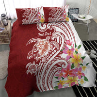 Aloha Hawaii Island Personalized Bedding Set Crimson Dreamy Turtle
