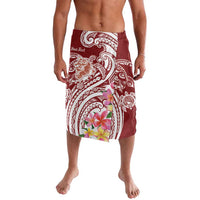 Aloha Hawaii Island Personalized Lavalava Crimson Dreamy Turtle