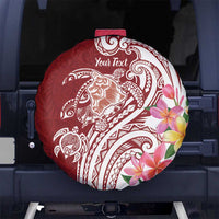 Aloha Hawaii Island Personalized Spare Tire Cover Crimson Dreamy Turtle