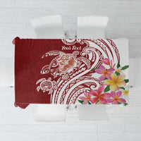 Aloha Hawaii Island Personalized Tablecloth Crimson Dreamy Turtle