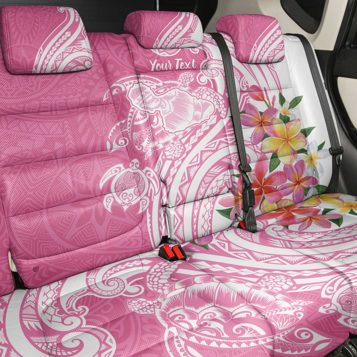 Aloha Maui Island Personalized Back Car Seat Cover Rose Dreamy Turtle